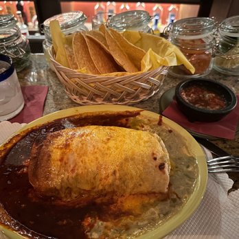 Santa Fe BK - Green Chile chicken wet burrito with red and green sauce. Delicious! - New Mexican Cuisine Near Me - Brooklyn, New York Santa Fe BK - Green Chile chicken wet burrito with red and green sauce. Delicious! - New Mexican Cuisine Near Me - Brooklyn, New York