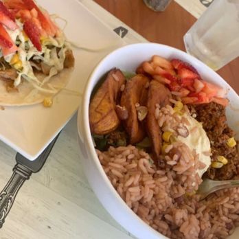Yardy Kitchen - Uploaded on Snapchat, Wish I could of got a better picture of the bowl but I couldn't wait to eat it - Caribbean Near Me - Norcross, Georgia