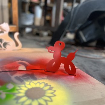 Strong Auto and Fabrication - Ballon animal art made out steel, about 4"x5" he has bent tabs to self stand in your desk counter or more - Auto Repair Near Me - Westerly, Rhode Island