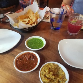 Nada - Salsa trio with chips - Mexican Near Me - Cincinnati, Ohio Nada - Salsa trio with chips - Mexican Near Me - Cincinnati, Ohio