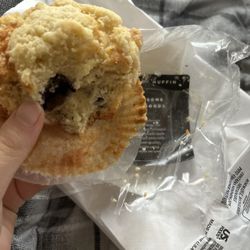 Schwartz Brothers Bakery Blueberry Muffin (Banana bread is also prepackaged from this place). $2.75/piece
