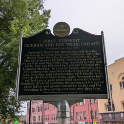 State of Vermont - First Vermont Lesbian and Gay Pride Parade Marker, Burlington