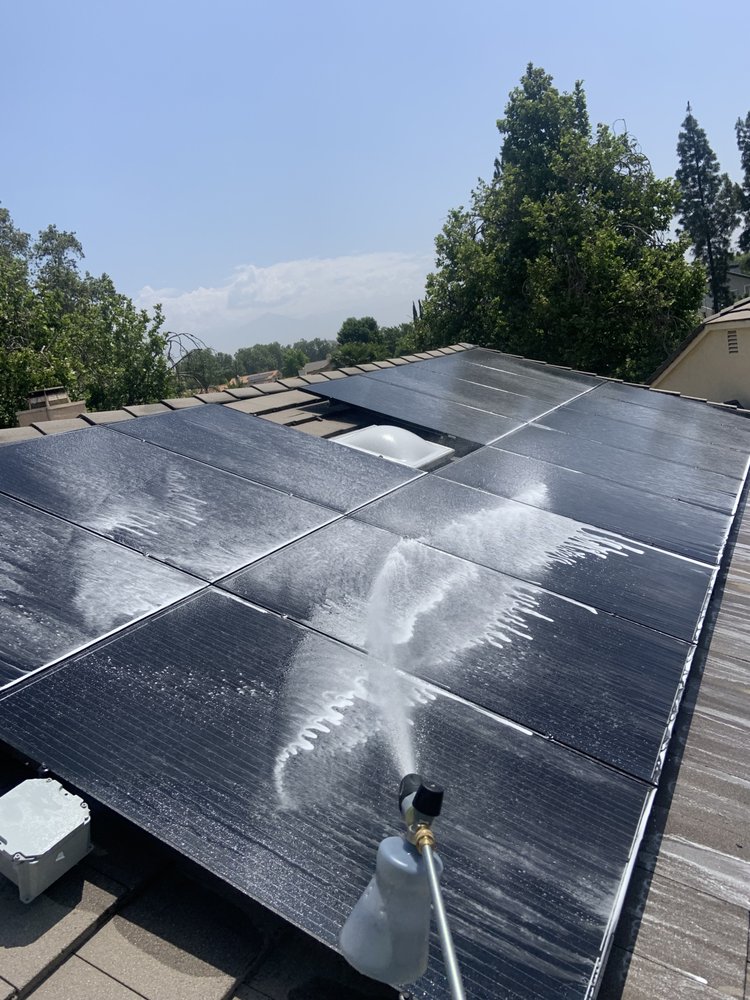 Slide of Roof Doctor Solar Panel Cleaning