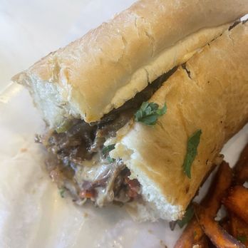 Cosmo Eatery - Half of Philly Cheese Steak - American Near Me - Houston, Texas