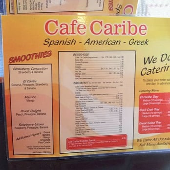 Cafe Caribe - Cafe Caribe's breakfast menu - Cuban Near Me - Tampa, Florida Cafe Caribe - Cafe Caribe's breakfast menu - Cuban Near Me - Tampa, Florida