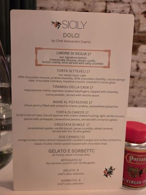 Menu photo 2 Sicily Osteria New York, NY Menu photo 2 Sicily Osteria New York, NY