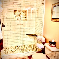 Ryno Tile and Stone - Shared bathroom shower tile and design by Ryan at Ryno tile.