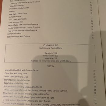 Armani Nobu - Menu - Asian Fusion Near Me - Milan, Michigan
