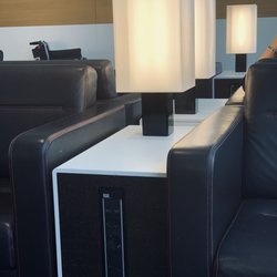 Swiss Business Lounge D - Each seating had charging stations, thanks I need that. ~