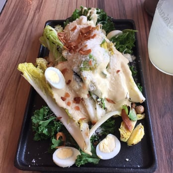 R&B Research Bakery - Grilled Gem Salad (sadly overdressed) - Burgers Near Me - Hong Kong, HK