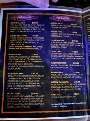 Menu photo 5 Las Guacamayas Cabo San Lucas, BCS Menu photo 5 Las Guacamayas Cabo San Lucas, BCS