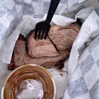 Slim's BBQ - Quarter pound of Fatty Brisket - Barbeque Near Me - Fredericksburg, Texas Slim's BBQ - Quarter pound of Fatty Brisket - Barbeque Near Me - Fredericksburg, Texas