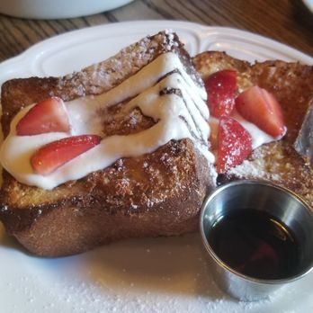 Joseph Leonard - French Toast w maple, strawberry and sour cream. - New American Near Me - New York, New York
