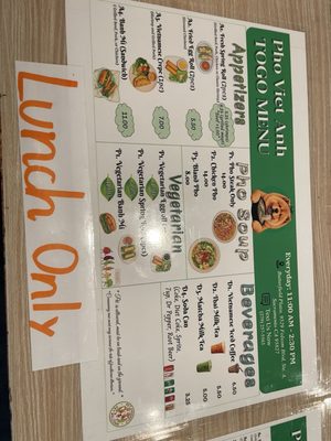 Menu photo 1 Pho Viet Anh Sacramento, CA Menu photo 1 Pho Viet Anh Sacramento, CA