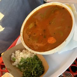 Las Delicias - The shrimp soup, similar to albóndigas soup and was thumps up delicious