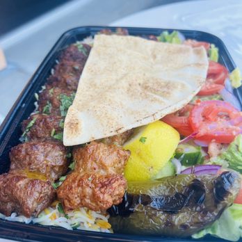 Sofreh - BEEF LULE KABOB & CHICKEN LULE KABOB (combination plate) - Persian/Iranian Near Me - Santa Clarita, California Sofreh - BEEF LULE KABOB & CHICKEN LULE KABOB (combination plate) - Persian/Iranian Near Me - Santa Clarita, California