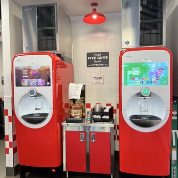 Five Guys - Soda machines - Burgers Near Me - New York, New York Five Guys - Soda machines - Burgers Near Me - New York, New York