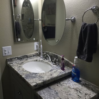 TCC General Contracting - Front bathroom custom sink/cabinet - General Contractors Near Me