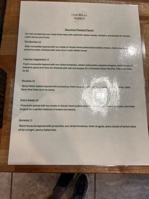 Menu photo 2 Ciao Bella Market Perry, GA