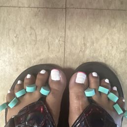Pedicure and polish Pedicure and polish