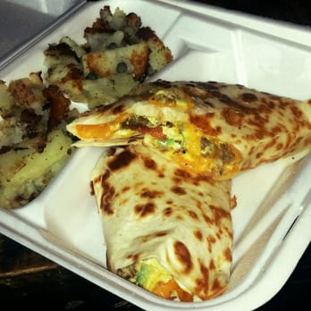 Colonel's Cafe - Sausage, egg, cheese, hot peppers, green peppers, onions, cheddar and jack cheese...all wrapped in a warm, crunchy chewy tortilla. Yum. - American Near Me - Knoxville, Tennessee Colonel's Cafe - Sausage, egg, cheese, hot peppers, green peppers, onions, cheddar and jack cheese...all wrapped in a warm, crunchy chewy tortilla. Yum. - American Near Me - Knoxville, Tennessee