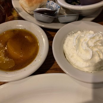 Cracker Barrel Old Country Store - Peaches and whipped cream - American Near Me - Conroe, Texas Cracker Barrel Old Country Store - Peaches and whipped cream - American Near Me - Conroe, Texas