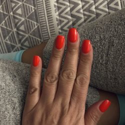 Mani Toes Gambrills - As usual, Kathy got my nails looking fresh! Color is "Lava"