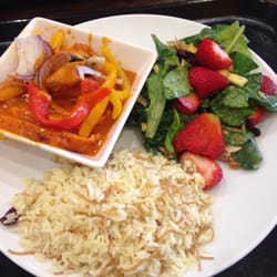 Andalous Mediterranean Grill - Yumm!! Spinach and strawberry salad, Andalous chicken and rice!!!