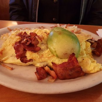 Millbrae Pancake House - Very tasty California omlette.   More bacon and cheese stuffed inside too. - American Near Me - Millbrae, California
