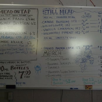 B. Nektar Meadery - Their specials board ... with casing room prices. - Breweries Near Me - Ferndale, Michigan B. Nektar Meadery - Their specials board ... with casing room prices. - Breweries Near Me - Ferndale, Michigan