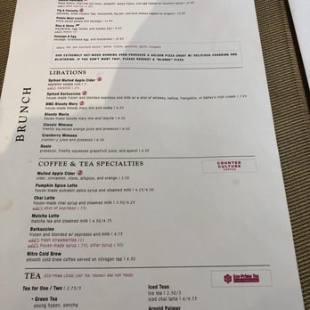 Barking Mad Cafe - Brunch menu back - Coffee & Tea Near Me - Gaithersburg, Maryland