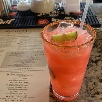 Monica’s Riverview - Strawberry flame margarita - Breakfast & Brunch Near Me - Antioch, California Monica’s Riverview - Strawberry flame margarita - Breakfast & Brunch Near Me - Antioch, California