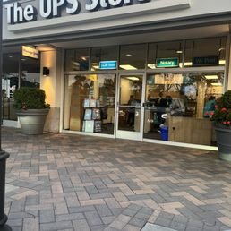 Exterior outside entrance of The UPS Store - Entrance to UPS Store - Newport Beach, California Exterior outside entrance of The UPS Store - Entrance to UPS Store - Newport Beach, California