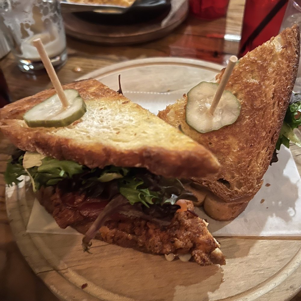 The Eagle OTR - Fried Chicken BLT Sandwich - American Near Me - Cincinnati, Ohio The Eagle OTR - Fried Chicken BLT Sandwich - American Near Me - Cincinnati, Ohio
