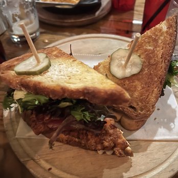 The Eagle OTR - Fried Chicken BLT Sandwich - American Near Me - Cincinnati, Ohio The Eagle OTR - Fried Chicken BLT Sandwich - American Near Me - Cincinnati, Ohio