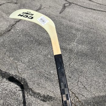 Pure Hockey - New ABS blade put on an old broken hockey stick by Danton of Perani's hockey world - Hockey Equipment Near Me - Rossford, Ohio Pure Hockey - New ABS blade put on an old broken hockey stick by Danton of Perani's hockey world - Hockey Equipment Near Me - Rossford, Ohio