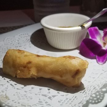 Thai Opal - Fried spring roll (3 in an order). We ate two before remembering to take a pic..lol - Thai Near Me - Dallas, Texas Thai Opal - Fried spring roll (3 in an order). We ate two before remembering to take a pic..lol - Thai Near Me - Dallas, Texas