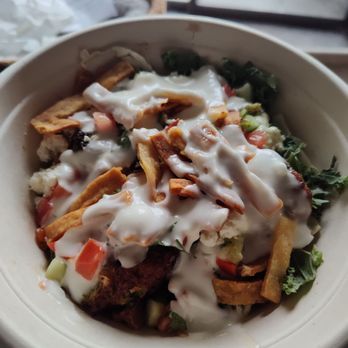 Cava - Salad Bowl with lamb meatball and falafel - Mediterranean Near Me - Euless, Texas Cava - Salad Bowl with lamb meatball and falafel - Mediterranean Near Me - Euless, Texas
