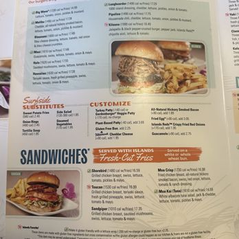 Islands Restaurant - Menu - Burgers Near Me - Huntington Beach, California