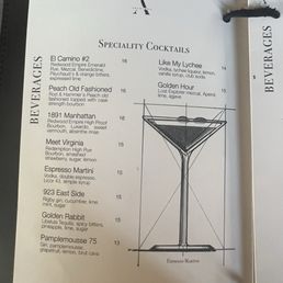 Cocktail Menu Cocktail Menu