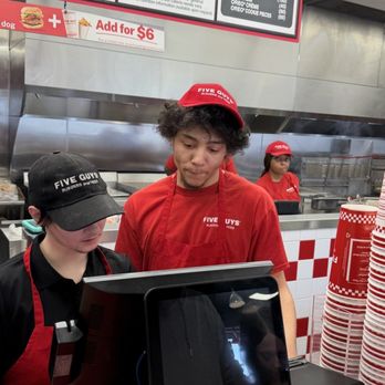 Five Guys - Employees reaction to requesting a receipt to determine why the price was so high. - Burgers Near Me - Grand Rapids, Michigan Five Guys - Employees reaction to requesting a receipt to determine why the price was so high. - Burgers Near Me - Grand Rapids, Michigan