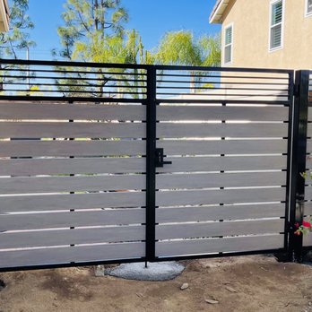 Duran Custom Iron Gates - Right side gate installed - Fences & Gates Near Me
