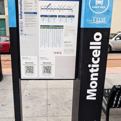 Monticello Station - This is the Info Board at this Light Rail Station. Photo taken October 15, 2026.