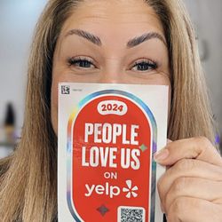 Xojo Beauty - We are so happy and grateful to get this sticker! It's proudly displayed on our front door.