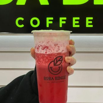 Boba Binge - Mango matcha, strawberry black tea - Coffee & Tea Near Me - Oakland, California