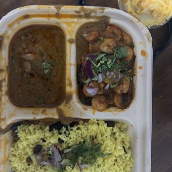 Kolapasi Indian Canteen - Lemon rice, shrimp chukka, chicken chukka - Indian Near Me - St. Augustine, Florida