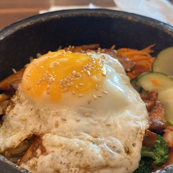 Burning Rice - Burning rice Bowl in a stone pot - Korean Near Me - Frisco, Texas