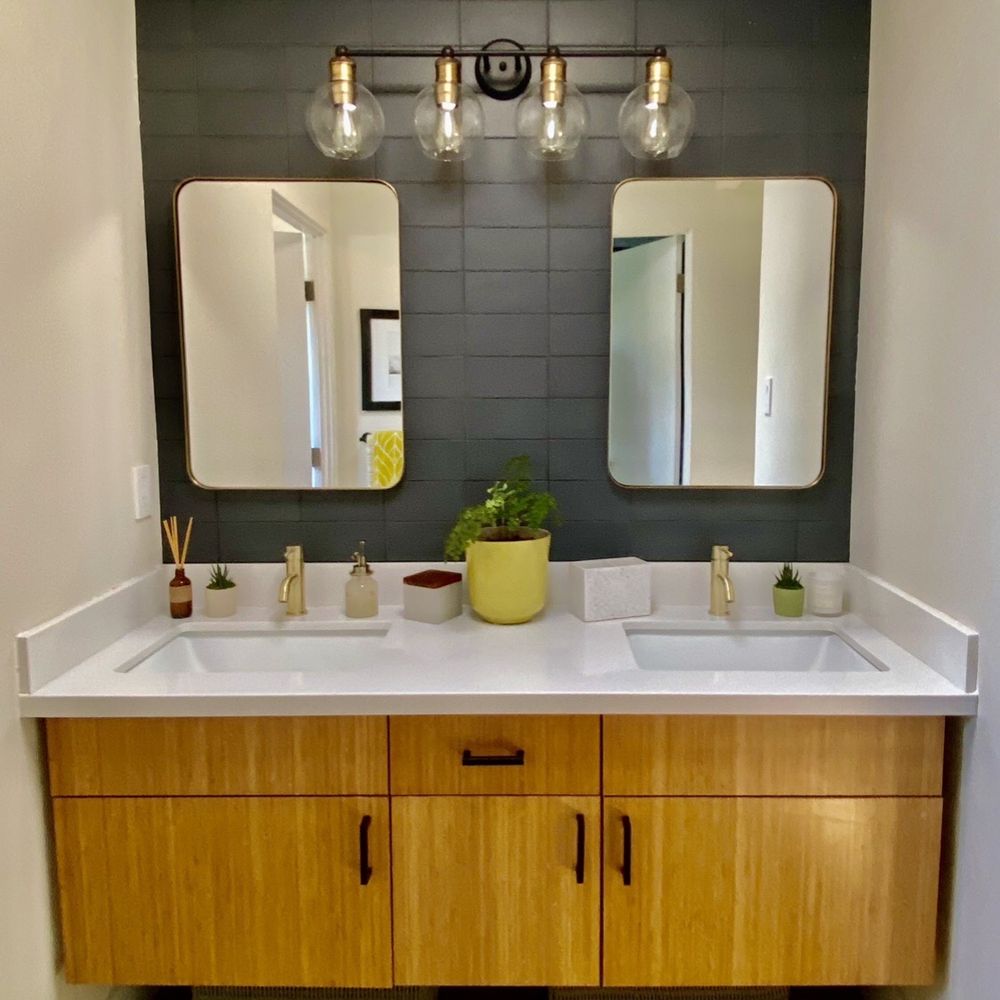 Daniel Lugo Construction - Bathroom #1: Vanity Area After - General Contractors Near Me Daniel Lugo Construction - Bathroom #1: Vanity Area After - General Contractors Near Me