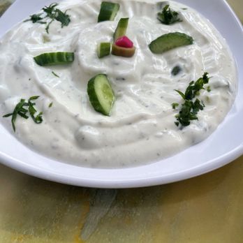 Green Olive - Tzatziki (so good). - Mediterranean Near Me - Downey, California