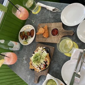 Photo of Bar Bombón - Philadelphia, PA, United States. Plantains with (mayo) !?!? "Cheesesteak" empanadas Nachos Guacamole (lacked salt) Buffalo cauliflower tacos